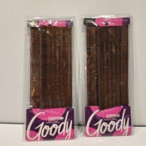 Goody SlideProof Women's Bobby Hair Pins 170ct Lot of 2 Lock In Style